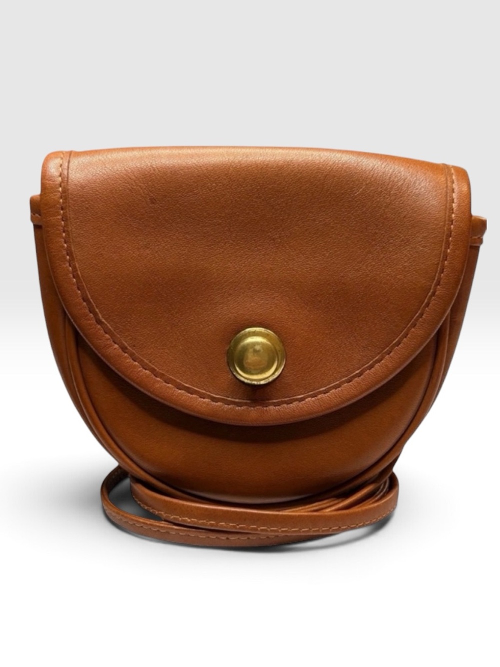 Coach Vintage Glove-Tanned Leather Belt Bag British Tan Style 9755 USA